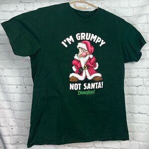 Disney I’m Grumpy not Santa! unisex Christmas T-shirt size Large EUC Dwarves